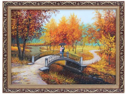 Осенний мостик влюбленных
